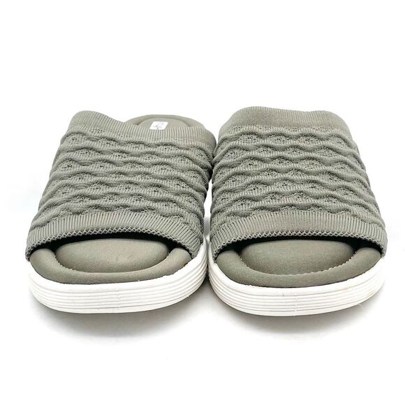 Ryka Nanette Stretch Knit Slide Demi-Wedge Slip-On Sandals Sage Green Size 9.5 - Picture 9 of 16